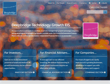 Tablet Screenshot of deepbridgecapital.com